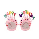 Чистый красный день рождения бокалы смешные вечеринки с мороженым