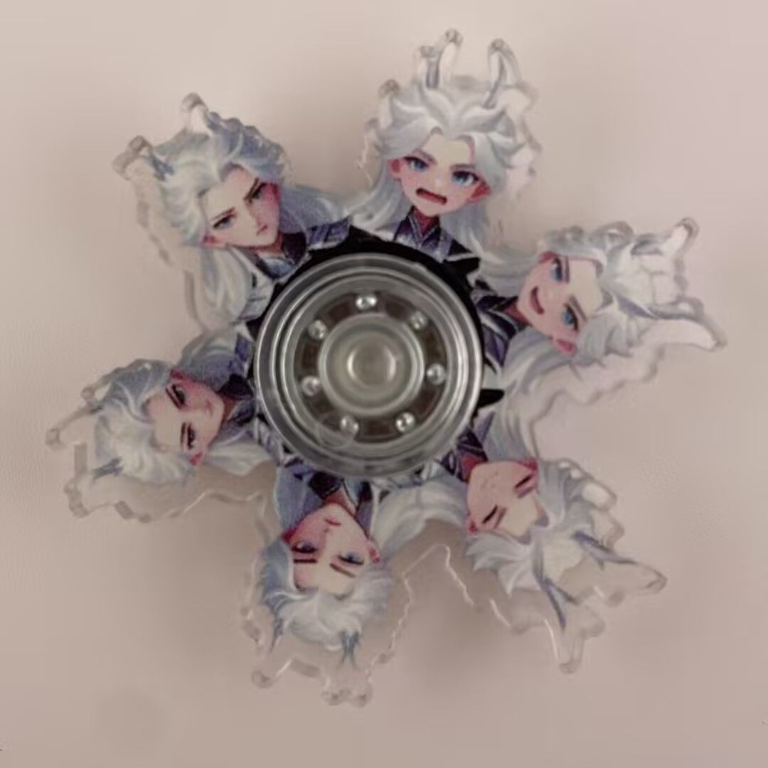 New Nezha Ao Bing Spinning Top Stress Relief Toy Children's Fidget Spinner Decompression Small Toy Classroom Prizes