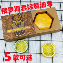 Russian matryoshka style gift box soap amber essential oil soap handmade soap ginseng soap honey soap rose soap