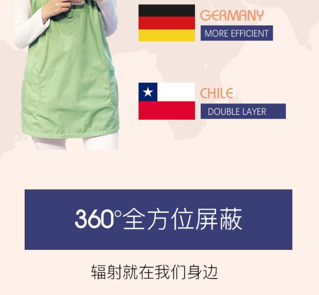 Quần áo phóng xạ khi mang thai Quần áo chống bắn đích thực đặt quần áo chống bức xạ bên ngoài mặc tạp dề chống bức xạ bà bầu quần áo chống bức xạ cho phụ nữ mang thai