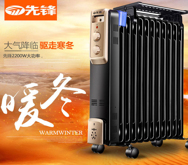 先锋 12片 电热油汀 取暖器 DS1103 优惠券折后￥199包邮（￥329-130）