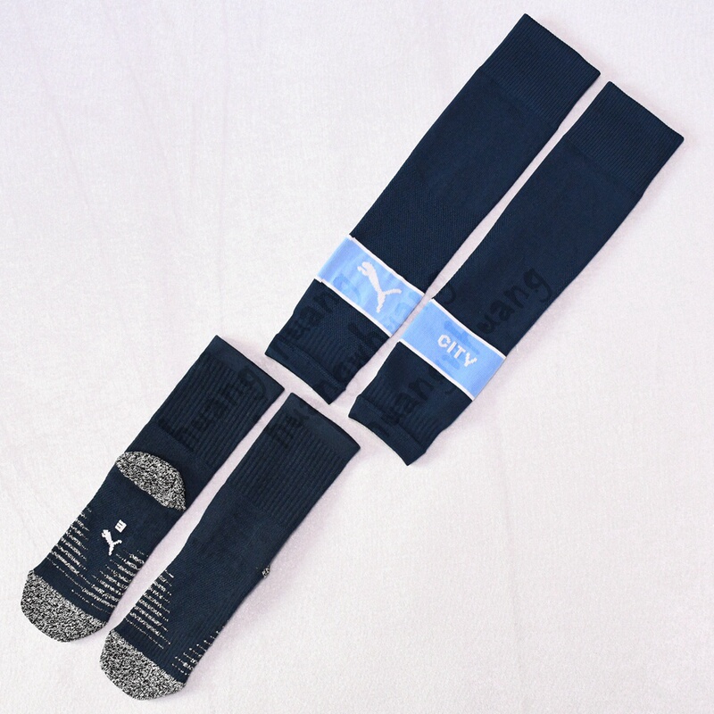 Puma Manchester City 24-25 Manchester City Player Version Split Game Non-Slip Wear-Resistant Long Tube Home Football Socks