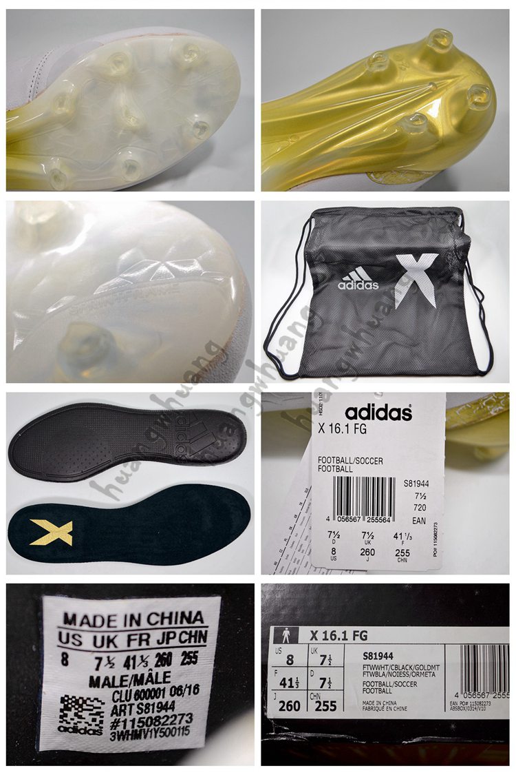 现货高端adidas X 16.1 FG 足球鞋运动鞋S81944