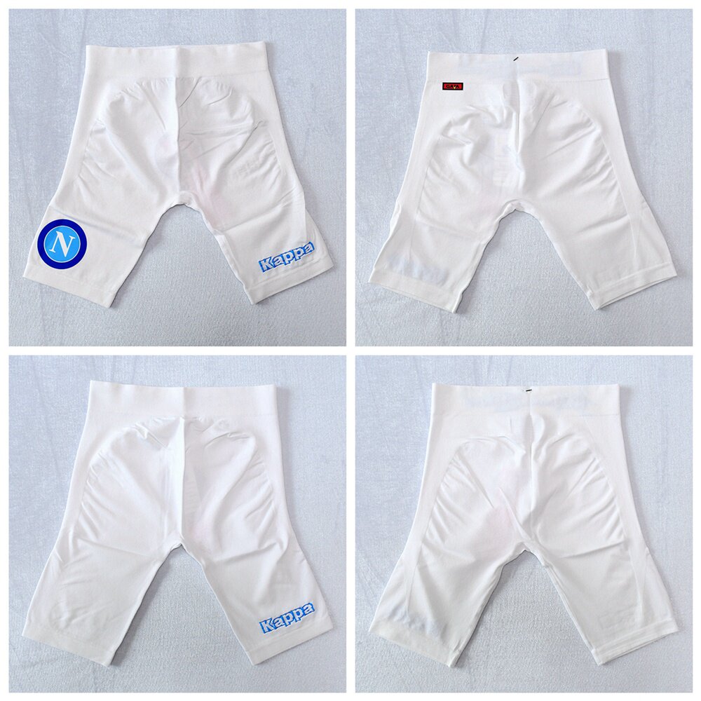 Kappa Naples Take Pori 16-17 Player Version Tight White Inner Lap Pants Shoving Shorts Football Suit