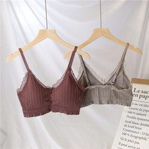 Sports sexy no steel ring girl breast breast lace lace beauty back bottom small vest underwear women gather bra tide