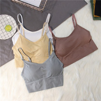 Girls beautiful back sling chest no steel ring small chest bra thin anti-light students with breast wrap underwear