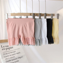 Womens anti-light safety underwear lace flat corner hip pants high elasticity super comfortable light belly leggings