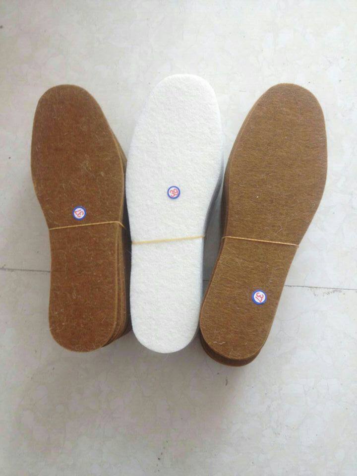 Factory direct thickened 6mm wool felt insole Felt insole deodorant sweat-absorbing insole insole felt pad cotton insole