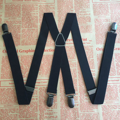 Male and female General braces Adult paragraph back with trouser harness Harness Clips Sling Pants With Stage Dress Black Series Tide-Taobao