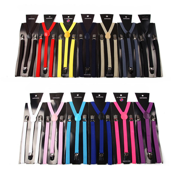 Brand new men and women General braces Adult models Cai Xu Kun Tongtong Tong Anti Slip Clip Hanger Pants With Stage Dress Accessories-Taobao