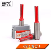 Gongzi Xintian CNC công cụ cắt rãnh công cụ chế biến gỗ phay phay inch thẳng răng đôi lưỡi dao thẳng hợp kim dài phay - Dụng cụ cắt