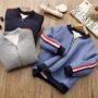 Áo len trẻ em cotton bóng chày đồng phục ấm áp áo khoác mùa đông 2018 áo khoác bé gái 10 tuổi