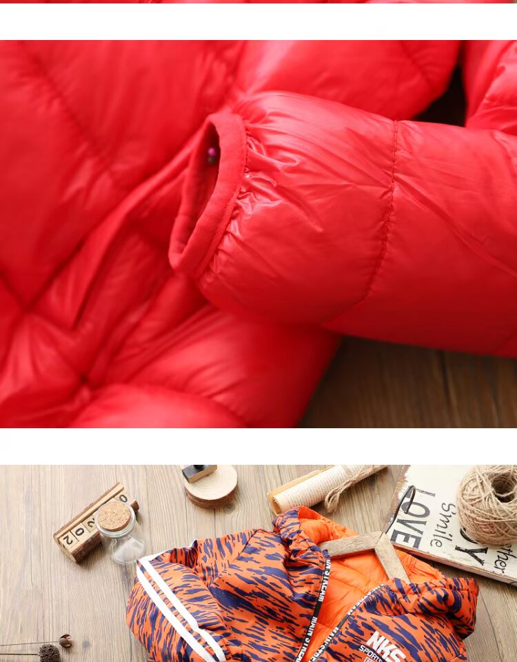 Áo khoác trẻ em Áo khoác bé trai Ấm áp Top Top 2018 Trang phục mùa đông cho trẻ em Áo trùm đầu bằng vải cotton áo phao mùa đông bé trai