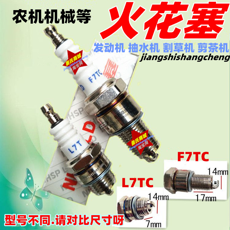 Generator pumping water mowing grass and grass garden farming machinery L7TJC F7TC LDL7T two-stroke spark plug nozzle