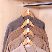 Japanese multifunctional space-saving wardrobe magic adhesive hook support multi-layer cabinet hanger storage and finishing artifact