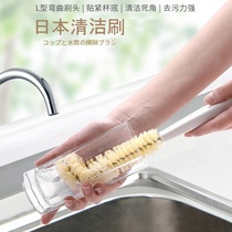Japanese nylon washing Cup artifact elbow teapot teapot tea cup glass brush kitchen household bottle brush cleaning brush