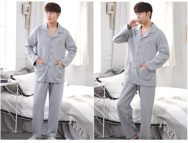 Pyjama pour homme en Coton à manches longues - Ref 3003138 Image 22