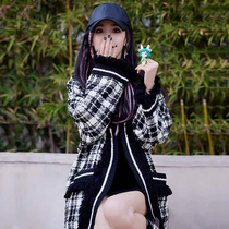 sandro mike yang power iu Tongan retro little fragrant wind jacket Thousand bird-style Elegant Coarse Flowers Coats