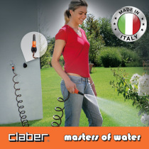 Italy Jiaba claber imported spring water pipe set 10 meters telescopic watering flower washing car water gun nozzle garden