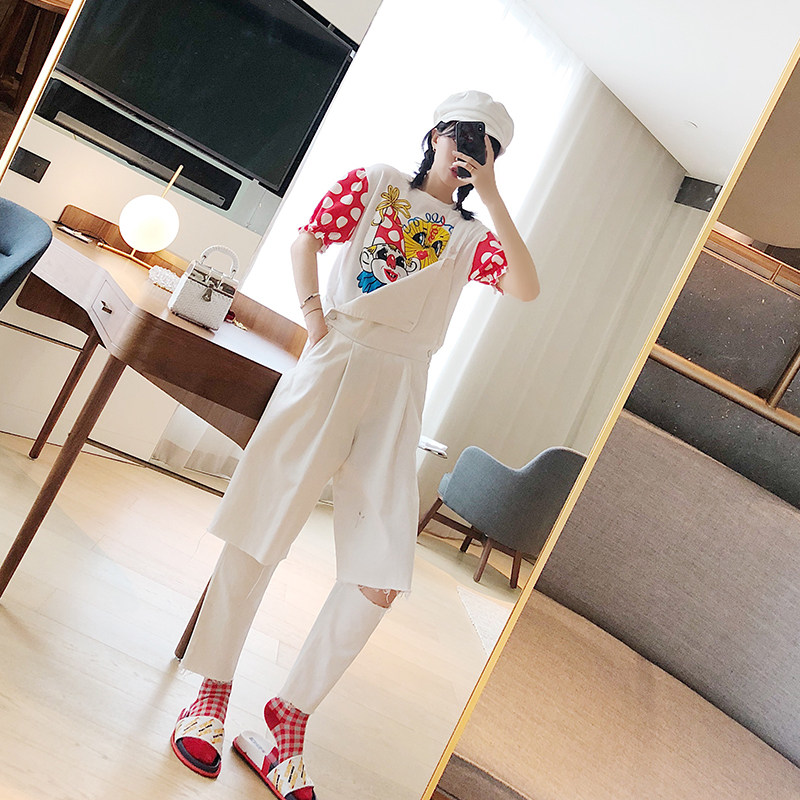 Vimas ■ FALL NEW WOMEN PANTS 100 HITCH A SLIM WHITE DENIM HOLDING BABY BAG PANTS LONG PANTS