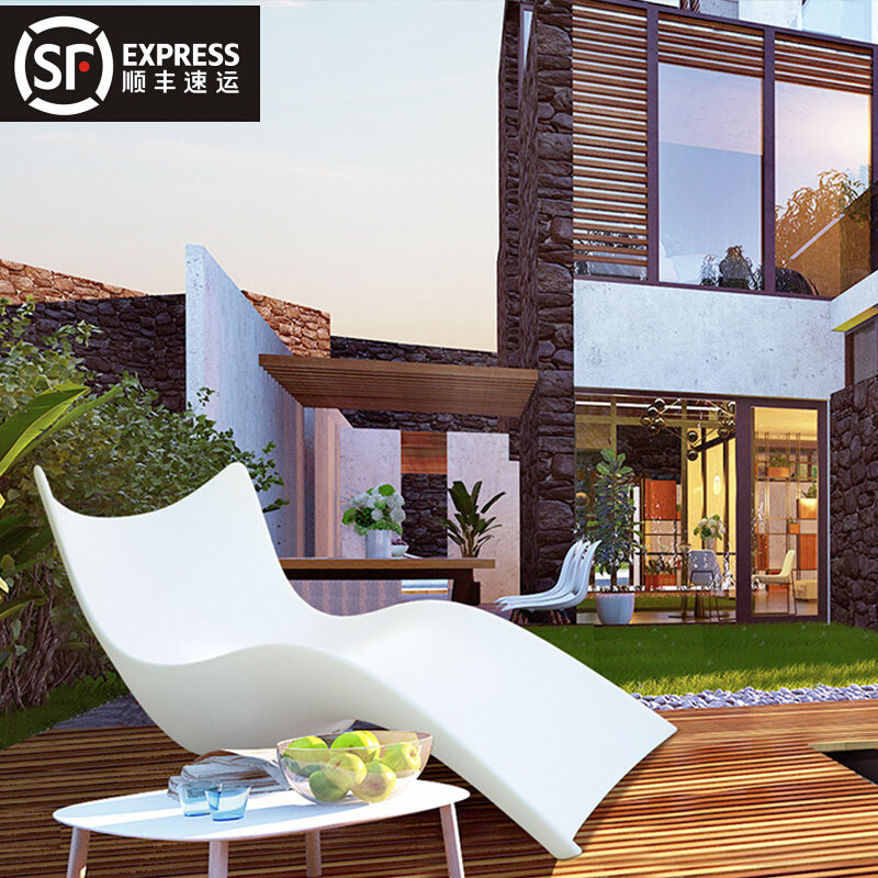 Outdoor creative sofa LED luminous waterproof beach chair summer resort beach hot spring swimming and leisure chair