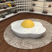 GRP Chair Mall Public Area Casual Chair Outdoor Garden Forest Landscape Await Chair Large Square Rest Sitting