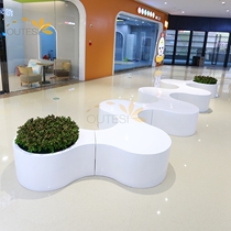 FRP seat mall beautiful Chen leisure chair petal combination seat stool indoor square public area creative rest chair