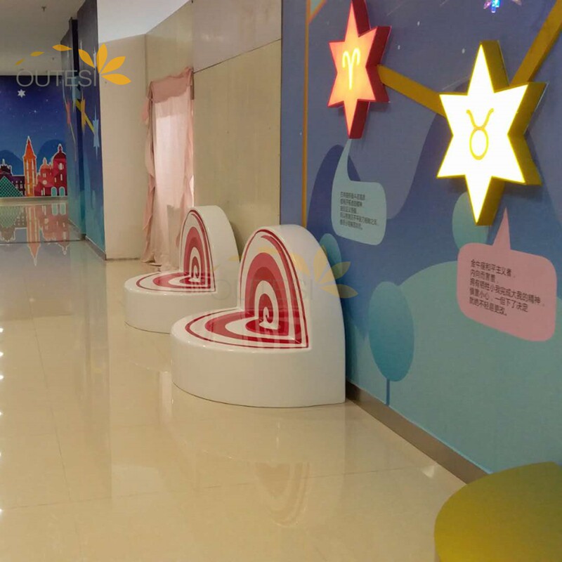 Glass Fiber Casual Chair Mall Creative Chair Room Inside and outside Public Beauty Chen Waiting Chair Amusement Park Children Lounge Chair