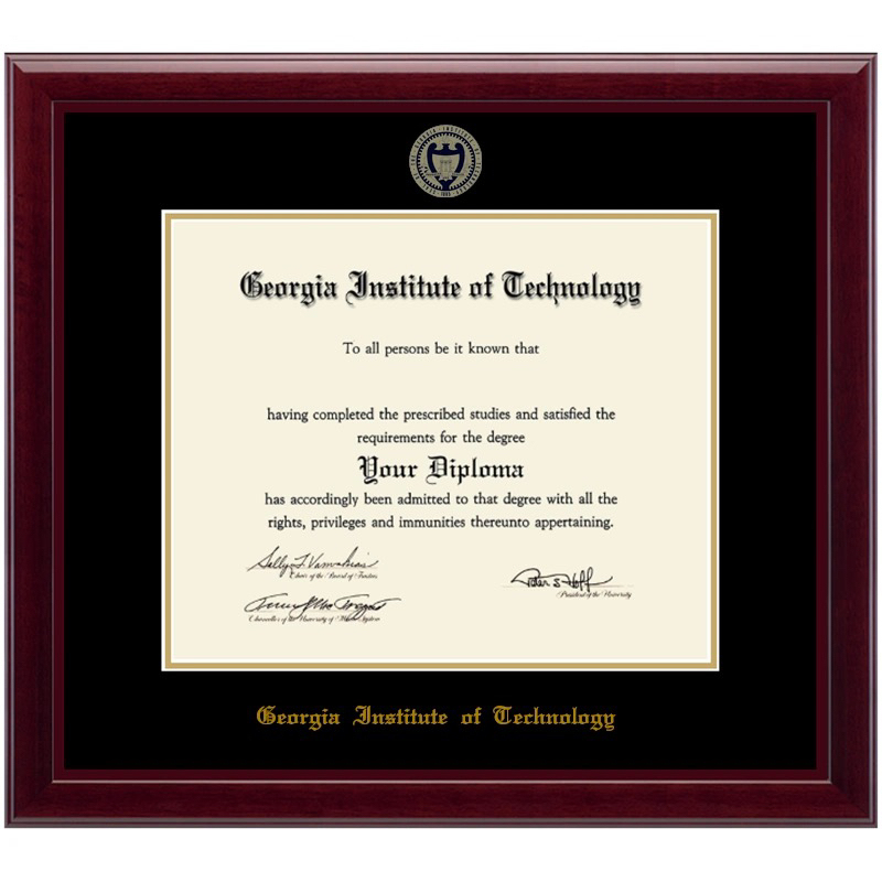 Georgia Tech Gatech Graduation Photo Frame Solid Wood Framed Display Georgia Tech Gatech Graduation Photo Frame Solid Wood Framed Display
