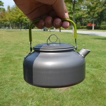 Outdoor kettle Teapot 0 8L Portable field camping tea kettle Coffee pot Hard aluminum oxide