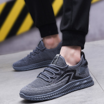 Mens shoes Summer slim fit breathable mesh shoes Mens casual Korean version Trend 100 hitch soft bottom comfortable shoes Mens wave shoes