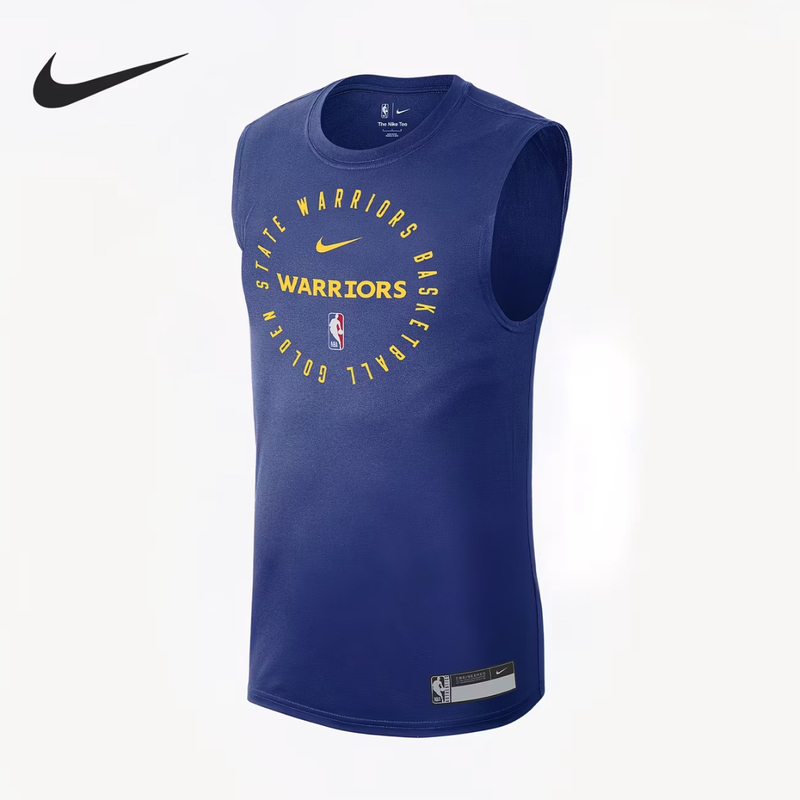 Nike Nba Golden State Warriors Training Breathable Casual Sports Sleeveless Basketball Vest Hf1870-495