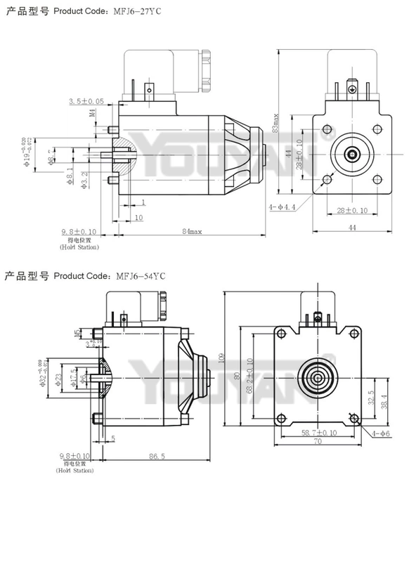 Cuộn dây DSG 20 Yuyan 13 van thủy lực 23 lỗ 4WE6 10 Rexroth MFB12-37YC van cắm 90YC