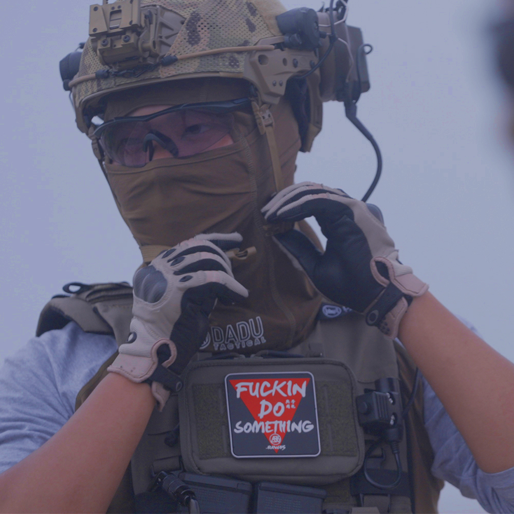 RavensGo tactical outdoor morale chapter FUCKIN DO SOMETHING Velcro armband