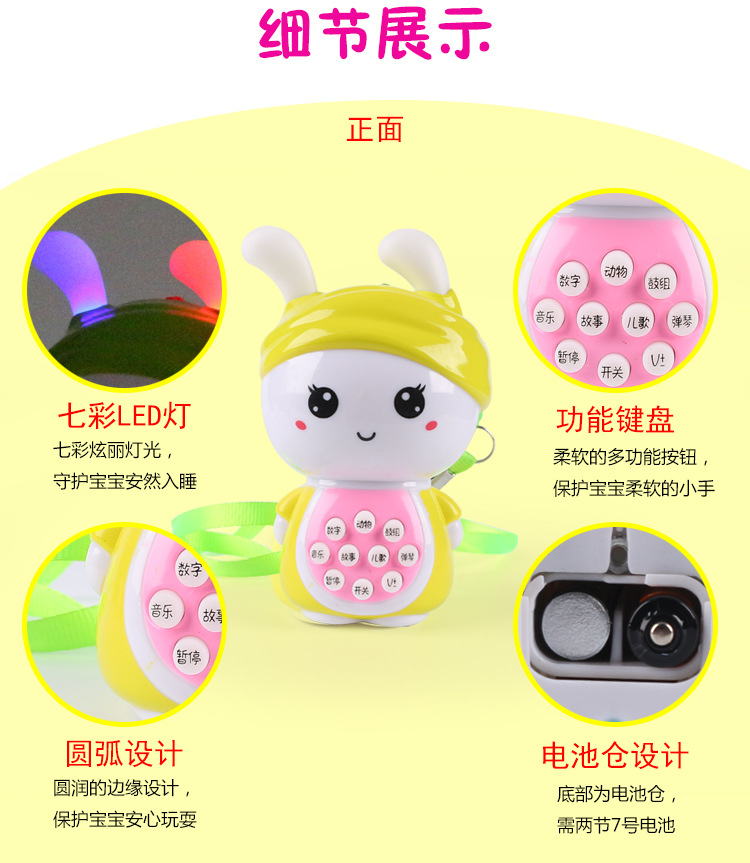 Đa chức năng câu đố tai mềm mini câu chuyện động vật máy thông minh mầm non giáo dục trẻ sơ sinh đồ chơi âm nhạc máy học tập đồ chơi robot