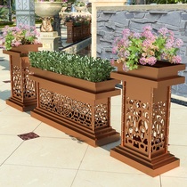 Sales Department Municipal Landscape Milk Tea Shop Flower Case Outdoor Combined Patio Flower Beds Commercial Street Outside Swing Fence