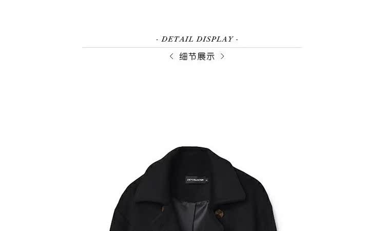 ZOEY Winter New A-line hai hàng vàng thiết kế khóa ngắn Áo khoác len lông cừu nữ áo khoác blazer nữ