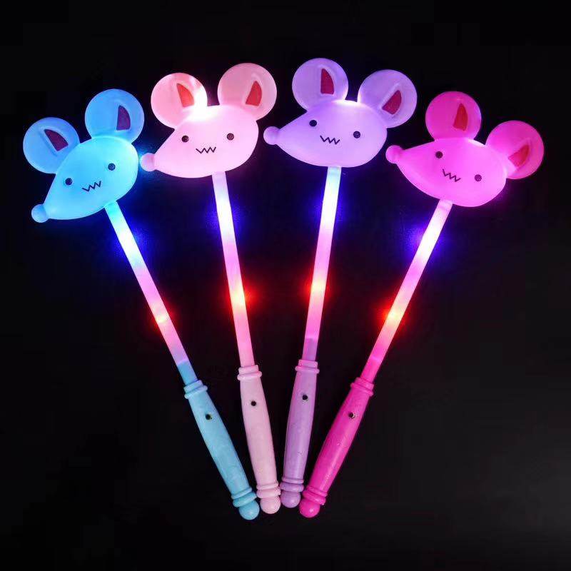 New luminous plastic magic wand Concert glow stick Fairy stick New Year props with lights Children's stall toys