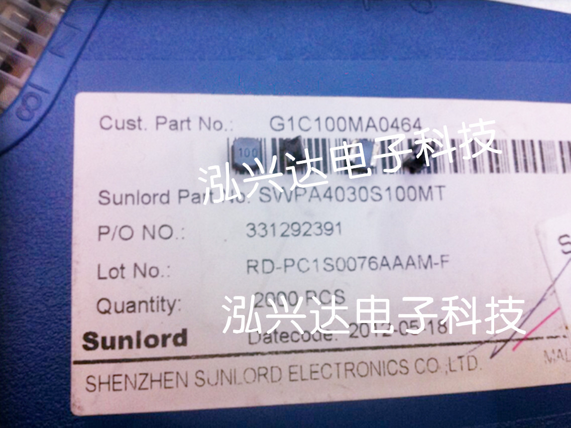 SWPA4030S100MT 10uH 1 95A Sunlord Magnetic powder wire wound Power inductor High current