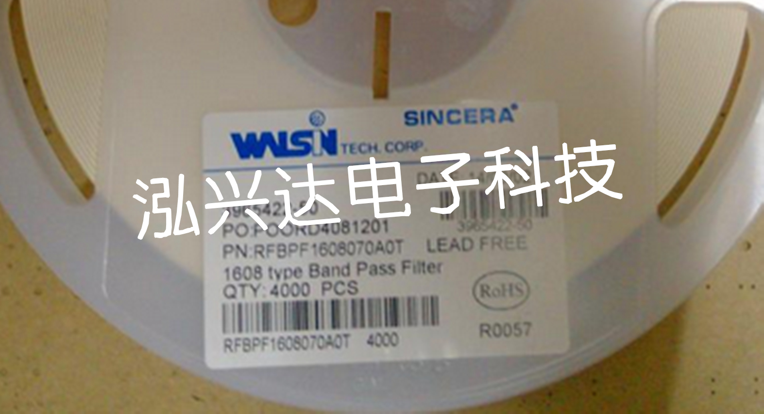 RFBPF1608070A0T 0603 2 4GHZ SMD high frequency device bandpass filter Huaxin