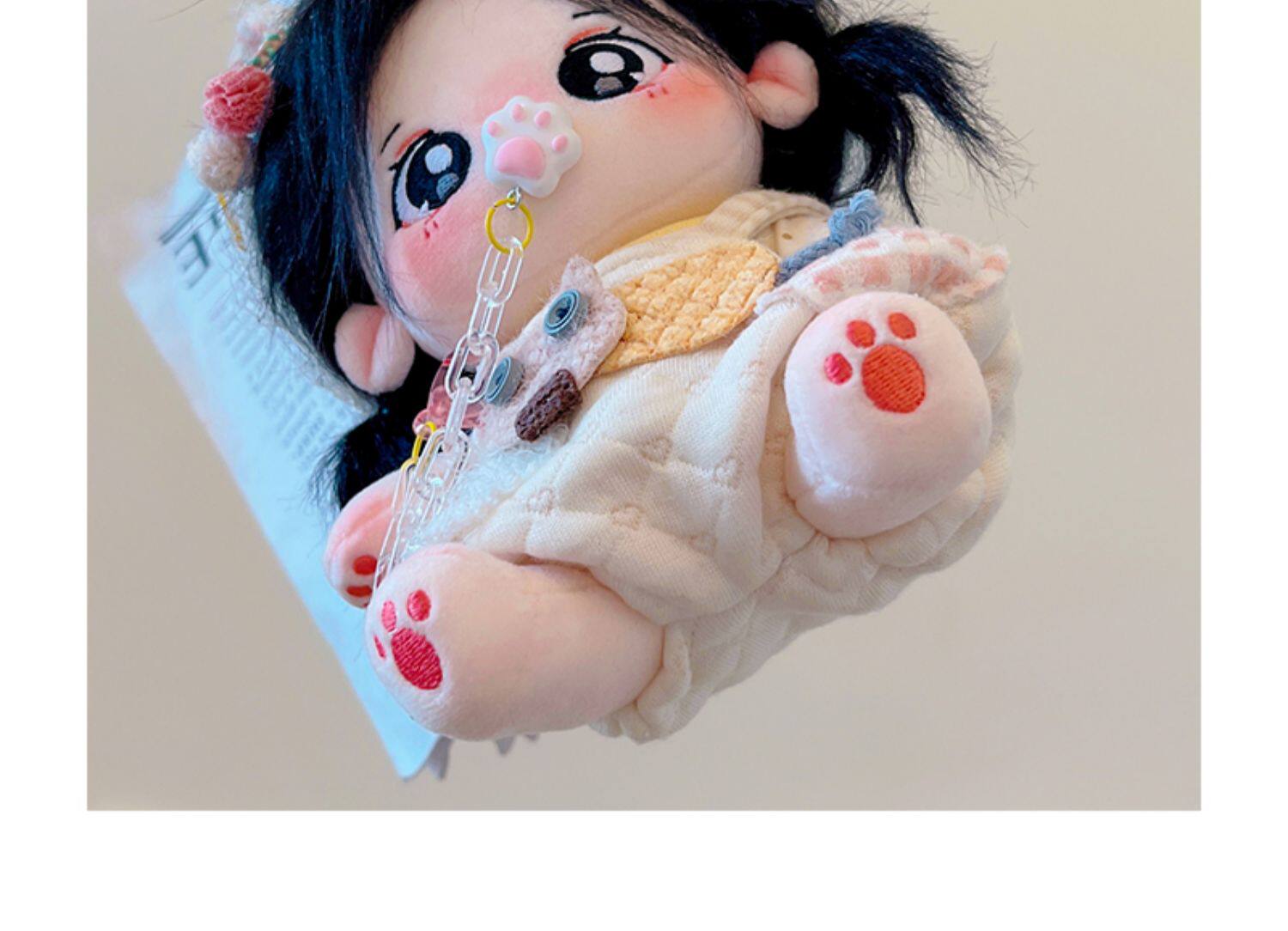 棉花娃娃/毛绒玩具娃衣 现货棉花娃娃娃衣20cm 奶喵攻击套装设计 动漫周边服装