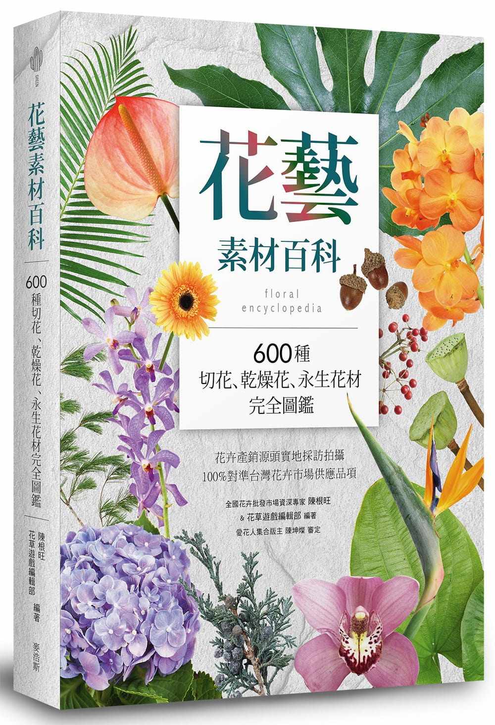 预售陈根旺花艺素材百科 600种切花 干燥花 永生花材完全图鉴麦浩斯生活风格