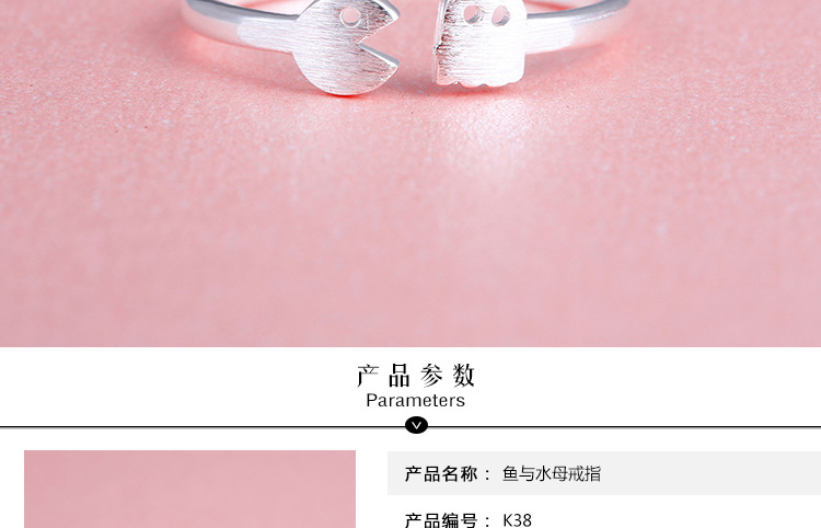 Hàn quốc phiên bản đơn giản đơn giản ghi chú mở vài vòng bạc mạ bạc doanh chỉ số ngón đeo nhẫn vòng đuôi vòng nữ