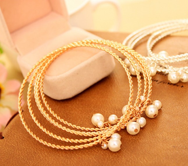 Vòng tay pha lê thời trang Nhật Bản và nữ Hàn Quốc quà tặng sinh nhật ngọt ngào nhiều lớp gốm sứ vòng tay quốc gia vòng phong thuỷ