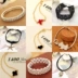Garnet Red Rope Cặp đôi Trang sức Chuông chuông Mật ong Nữ Hàn Quốc Sinh viên đơn giản Mori Pearl Bracelet Bracelet vòng tay gỗ trầm hương Vòng đeo tay Clasp
