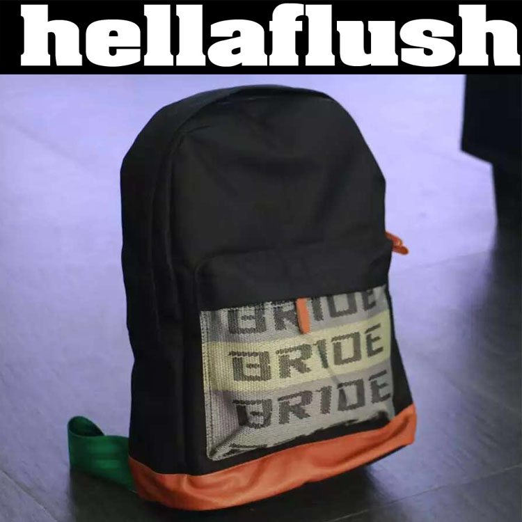 2021 new JDM racing car retrofit school bag TAKATA BRIDE seat belt double shoulder bag travel bag