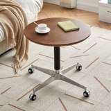 Сплошной древесиной лифт кофейня Гостиная Мобильная Круглая столовая маленькая квартира прикроватная настольная сторона настольного компьютера, чтобы договориться о круглых столах