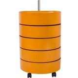 Красный шкаф для прикроватного шкафа, простая современная спальня кровати.