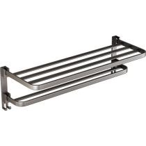 Gun gray space aluminum towel rack no punching sanitary toilet bathroom rack wall hanging toilet towel rack 685