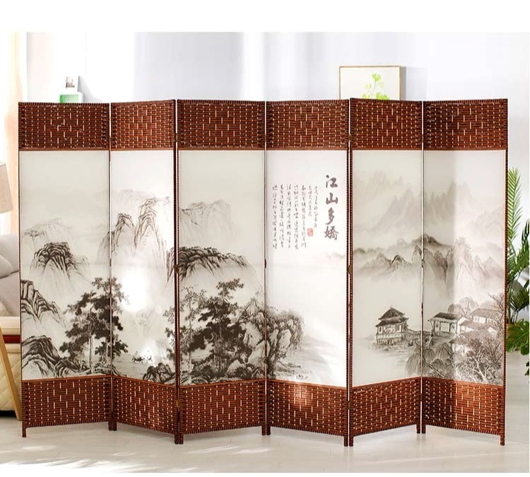 Màn hình gấp y tế phòng y tế phòng làm đẹp thẩm mỹ viện vách ngăn đẩy kéo màn hình Trung Quốc bán trong suốt sợi bức tranh rào cản gấp - Màn hình / Cửa sổ vach ngan cnc
